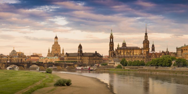 Panorama mit Frauenkirche in Dresden